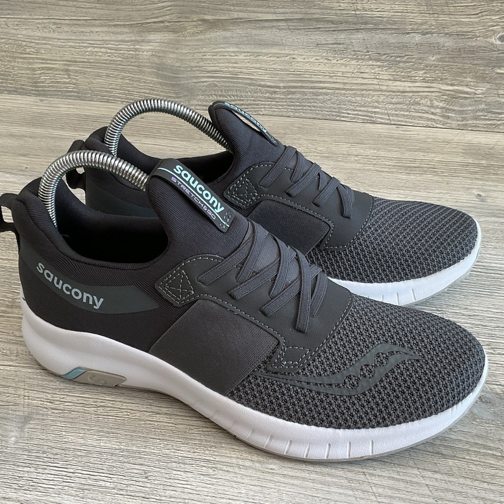 Saucony Womens Stretch And Go Breeze Gray Casual/Athletic Shoes Sneakers 9.5